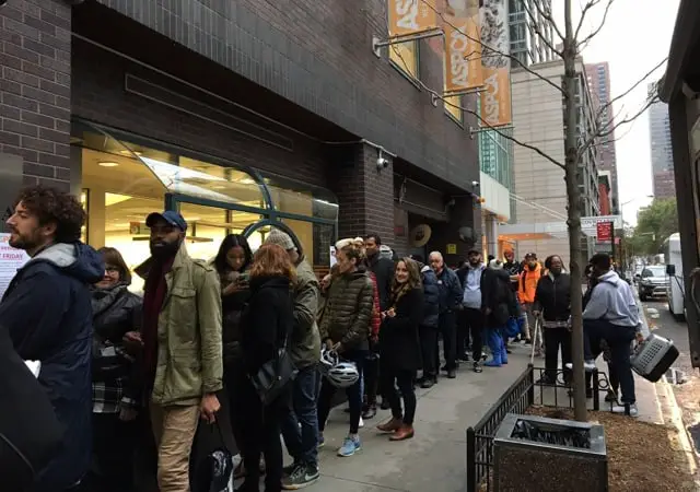 The line outside the ASPCA on Cat Friday (ASPCA)