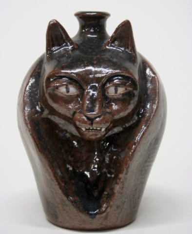 Patrick Eddington Earthenware Cat Jug. Estimated value: $100-$200