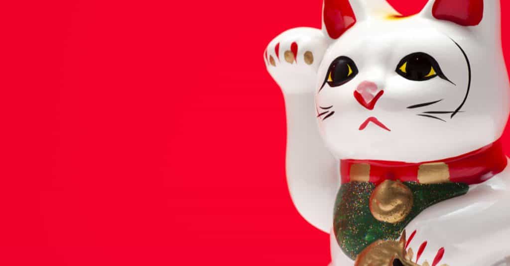 white lucky cat meaning