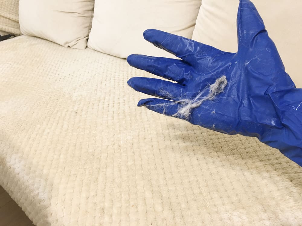 rubber gloves for pet hair
