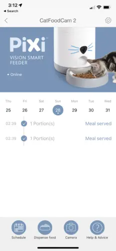 Pixi vision smart feeder app