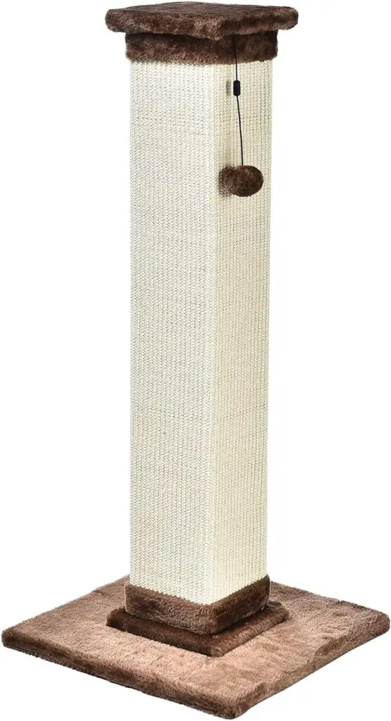 amazon basics tall cat scratching post on sale for prime day