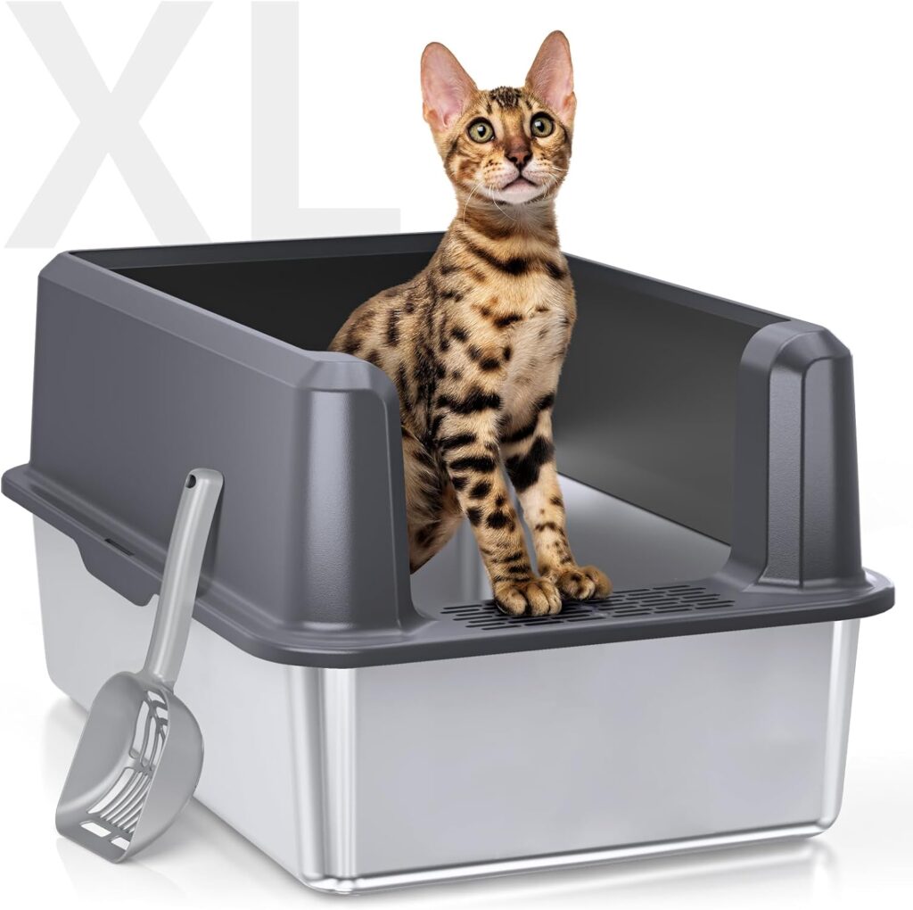 amazon prime deal 53% off stainless steel extra large litter box