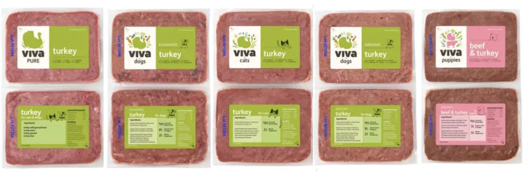 viva raw dog and cat food recalled